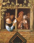Jan Steen Rhetoricians at a Window (mk08) oil painting picture wholesale